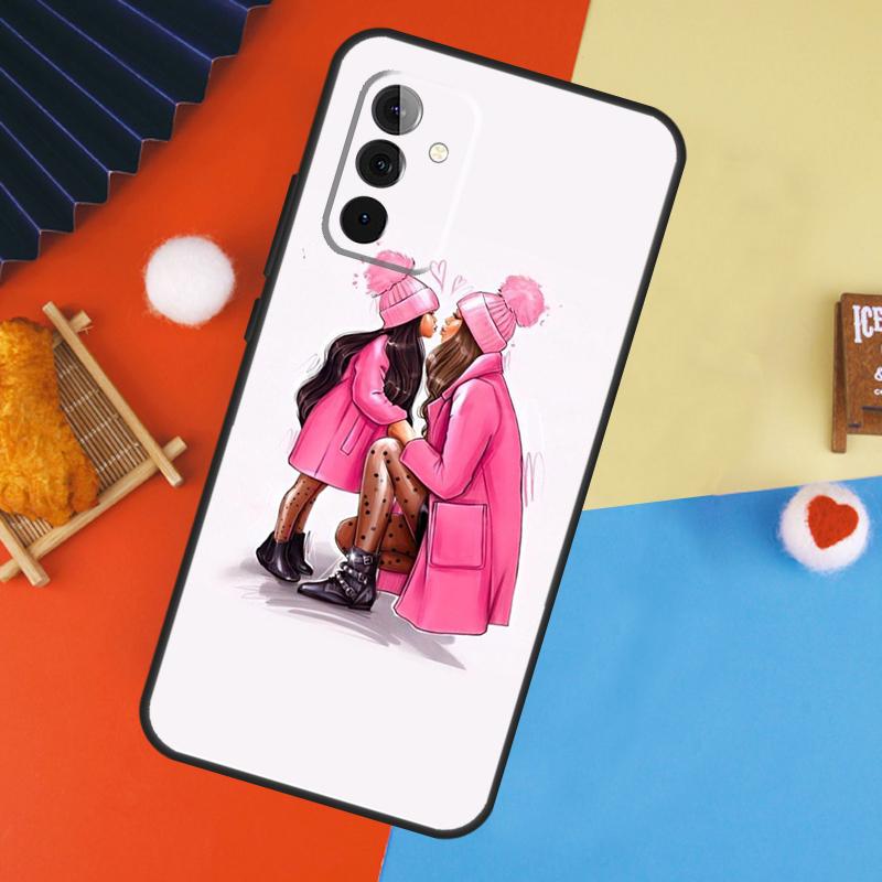 Baby Mom Daughter Girl Son Dad Case For Samsung Galaxy A54 A34 A14 A55 A35 A33 A53 A13 A23 A17 A06 A16 A56 A36 A52 A32 A15