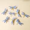 1pc Natural Crystal Kyanite Dragonfly Ornament Raw Stone Animal Home Decoration Holiday Gift Rose Quartz Crystal Stone Gemstones