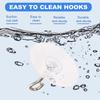 AD23-Stick Ceiling Hooks Heavy Duty Self-Adhesive Water Resistant Hooks For Ceiling Multifunctional Hooks For Wind Chimes