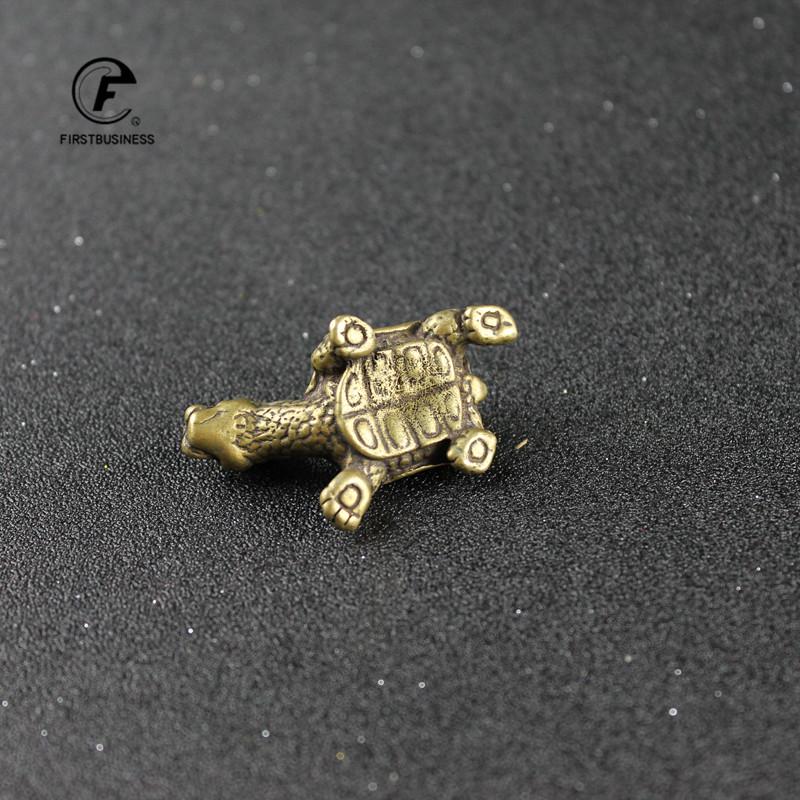 Pure Copper Dragon Turtle Statue Vintage Brass Tortoise Miniatures Figurines Home Decorations Car Ornament Desk Decor