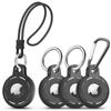[4-Pack] AirTag Case, 2022 New Model, Breathable AirTag Cover - Migeec, Includes 3 Keychains and 1 Strap, Lightweight, Anti-Loss, Protective Cover