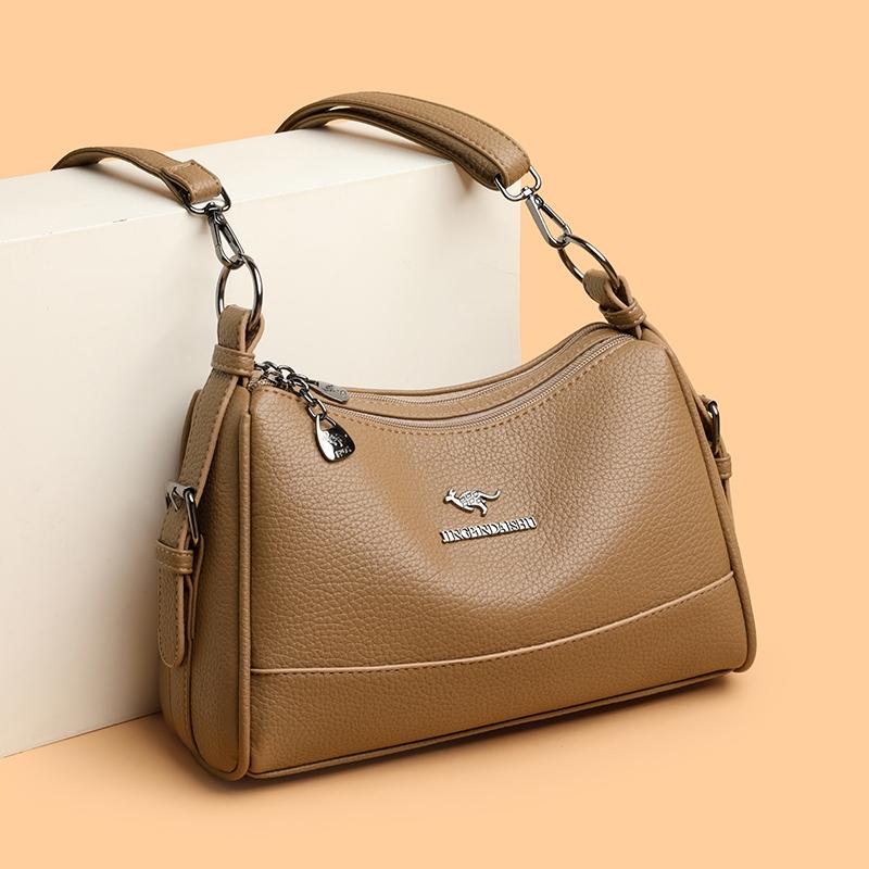 Women's Bag Soft Leather Shoulder Crossbody Bag Underarm Handbag
