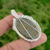 925 Sterling Silver Oval Polychrome Jasper Stone Boho Wire Wrap Pendant Jewelry
