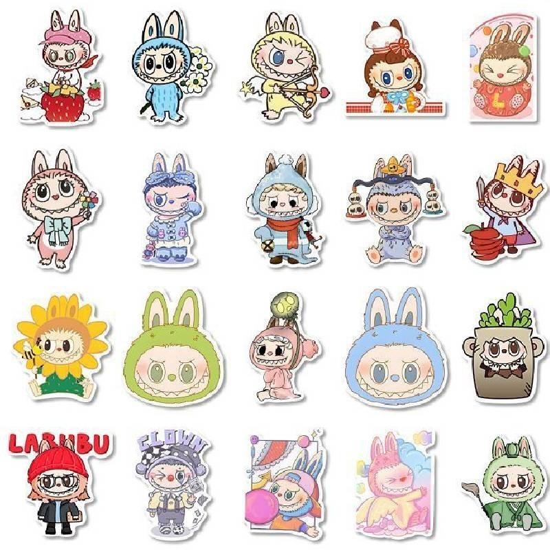 Adorable Labubu Stickers Set Of 80 For Kids And Crafting Enthusiasts