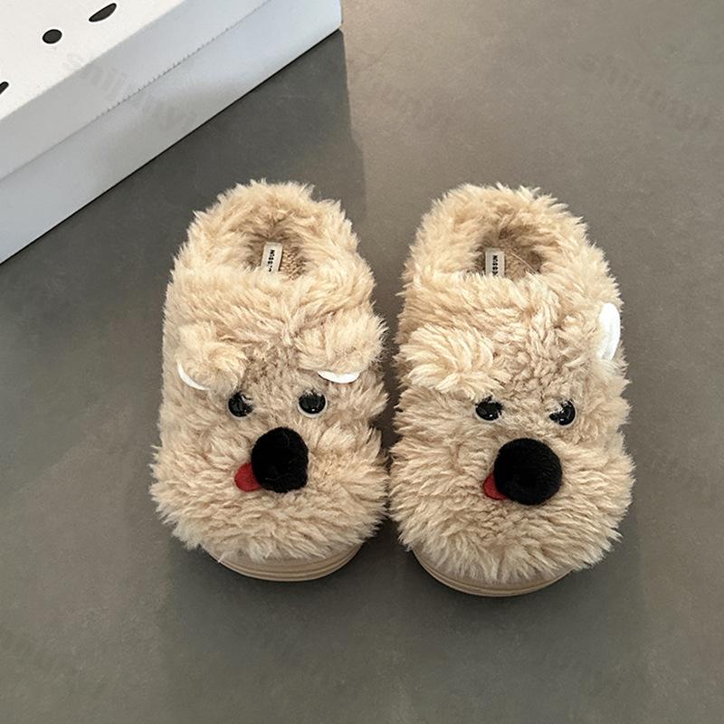 Cute Plush Shoes Women Autumn Winter Cartoon Warm Platform Slippers Height Increase Non Slip Thicken Comfortable Cotton Slippers