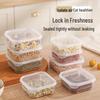 Food Grade Transparent Plastic Square Grain Storage Jar