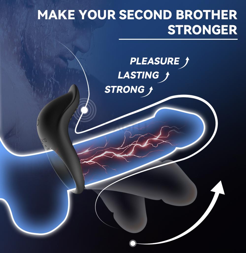 APP Control Penis Ring Vibrator for Men Delay Ejaculation Cock Ring Sex Toys Lock Penisring Cockring Adult Male Sex Supplies 18+