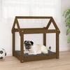 822205 vidaXL Dog Bed Honey Brown 71x55x70 Cm Solid Pine Wood