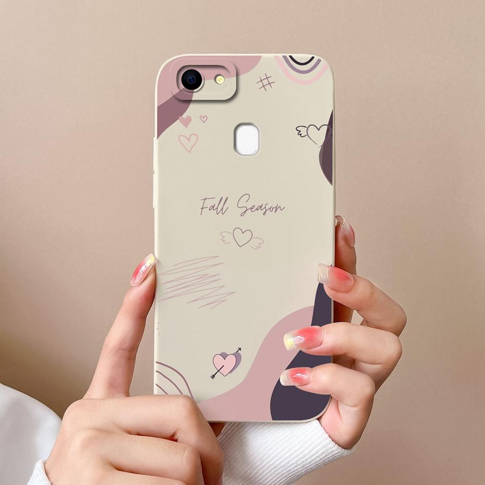 

Чехол для Oppo F5 F7 F9 F11 F15 F17 F19 F21 F29 Pro Plus с симпатичными узорами в виде сердечек из жидкого силикона, противоскользящий, прочный защитный чехол для корпуса Oppo Realme Narzo N61