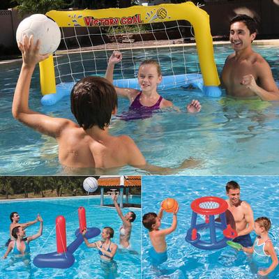 Set Gonflabil de Volei și Baschet pentru Piscină pentru Adulți și Copii - Jucării de Apă și de Plajă