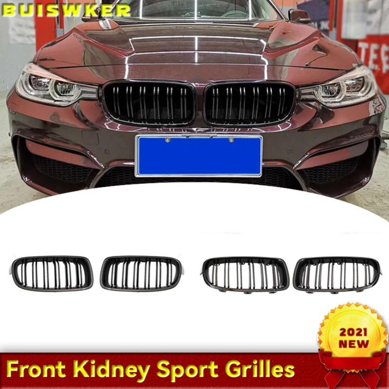 For BMW 3-Series F30 F31 F35 320i 325i 328i 2012-2018 Gloss Black Grille Racing Front Sport Grill CAR Accessories