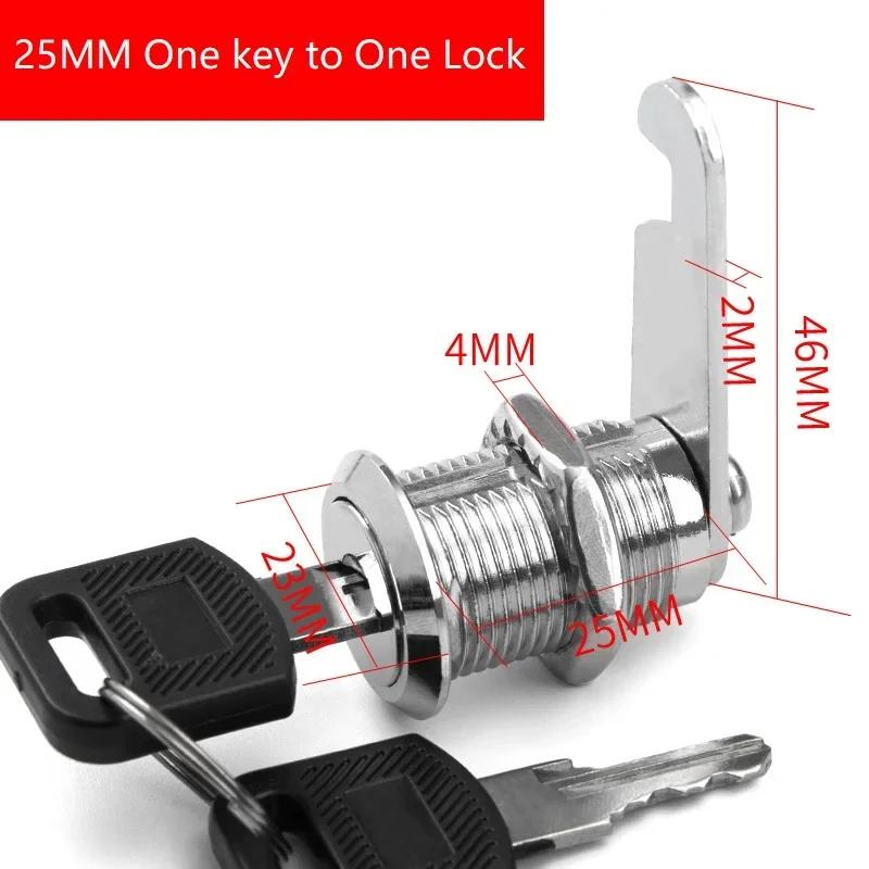 File/Goods/ Drawer Cabinet  Locks With 2 Keys Lock Furniture Hardware Door Cabinet Lock For Office Desk Letter Box Cam Locks