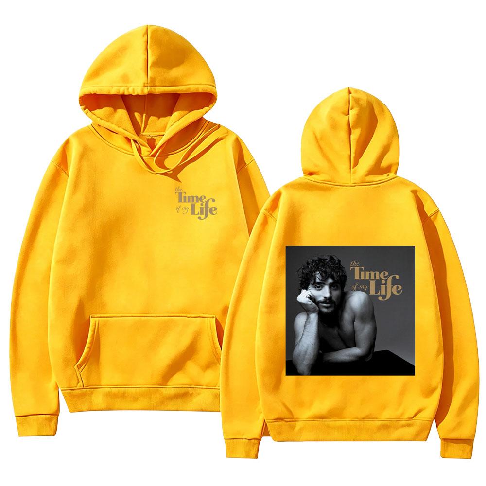 Benson Boone The Time of My Life Hoodies Retro Vintage Print Streetwear Men Fashion Women Casual Long Sleeve Pullover Sweatshirt