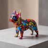 Adorable Dog Figurine | Lightweight Resin Construction, Compact Modern Design, Statue, for