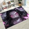 Anime Demon S-Slayer Kamado Nezuko Tanjirou Cartoon Rug for Bedroom Living Room Sofa Home Doormat Decor,Kids Non-slip Floor Mat