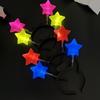 New Year Star Fashionable Head Hoop Glowing Hair Ornament Glowing Hair Styling Tool for Children Adults Photo Props