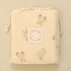 Fluffy Ibul Baby Blanket for Toddlers, Boys and Girls, Soft, 115x100cm, Gauze On the Front and Raised Wool On the Back (Large Bear Design)