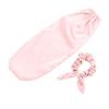 Bonnet for Sleeping Daily Usage 2 In 1 Hair Ties   and Curly Hair Bonnet with Elastic Scrunchie Pink