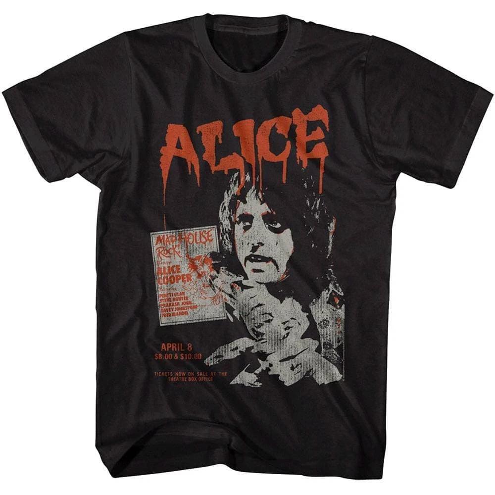 Alice Cooper Mad House Rock Tour 1979 Men s T Shirt S