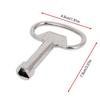 Electrical Cabinet Key Metal Triangle Wrench Gas Water Meter Panel Lock Key for Valve Spigots Cupboard Security Box HVAC Unit