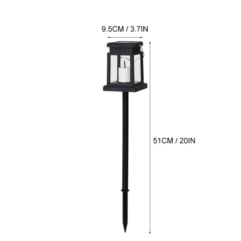 Solar Powered Ground Insert Lamp Outdoor Garden Decor Warm Atmosphere Light Solar Garden Lights Landscape Lighting