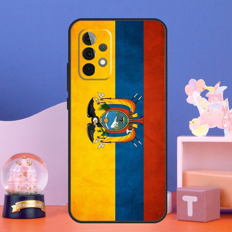 Ecuador Flag Case For Samsung Galaxy A54 A34 A24 A14 A53 A33 A13 A52 A32 A22 A12 A71 A51 A15 A25 Cover