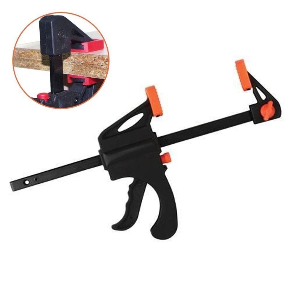 

Плотницкий гаджет Hard Grip Squeeze Wood Quick Ratchet Spreader Скорость освобождения зажима для деревообрабатывающей планки чёрный