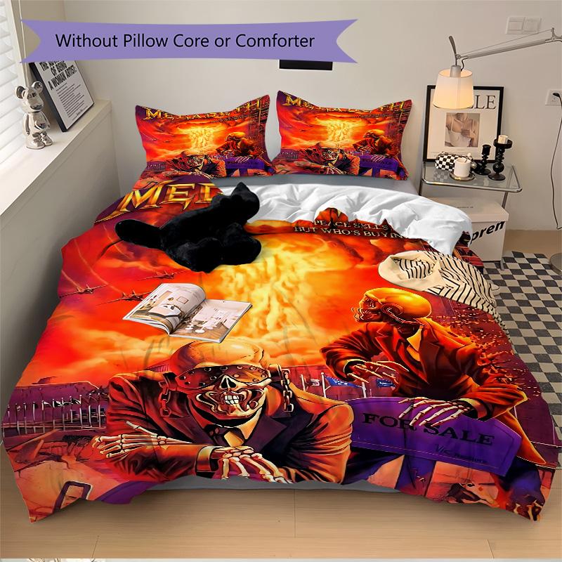 Megadeth Album Cover Art Print 3Pcs Bedding Setduvet Cover With 2 Bedropillowcase Home Birthday Gift