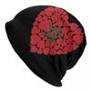 Moroccan Flag Bonnet Hats Autumn Winter Outdoor Skullies Beanies Hats Morocco for Unisex Women Summer Thermal Elastic Caps