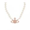 Vivienne WeStwood One Row Pearl Bath Relief Women S Choker Necklace 63010106 02g128