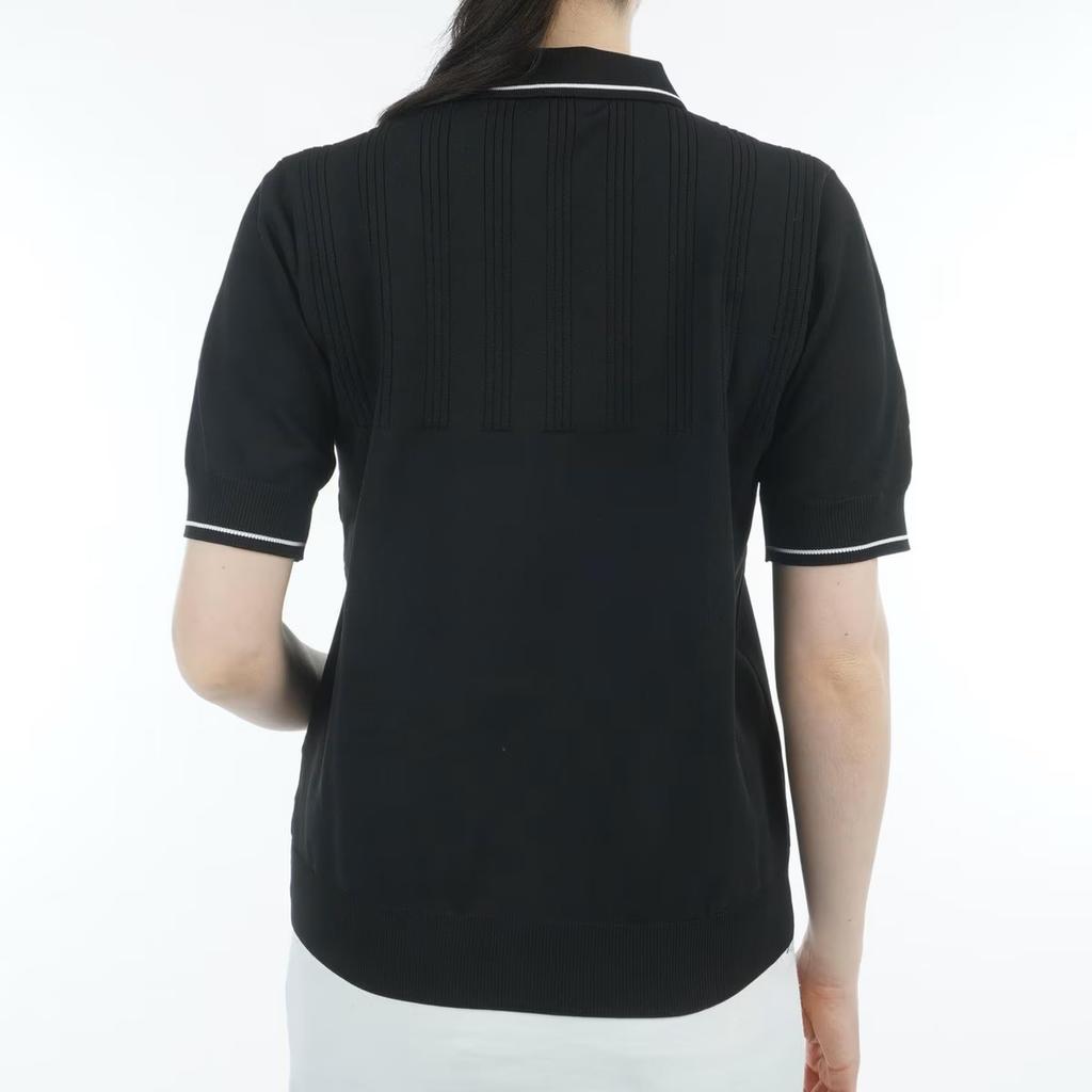 Golf Short Sleeve Knit Polo Shirt 0 [New Balance] Women's (Stretchy) / 012-5175502 010_Black [S]