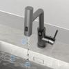 Waterfall Temperature Digital Display Basin Faucet Pull Out Stream Sprayer Hot Cold Water Sink Mixer Wash Tap For Bathroom