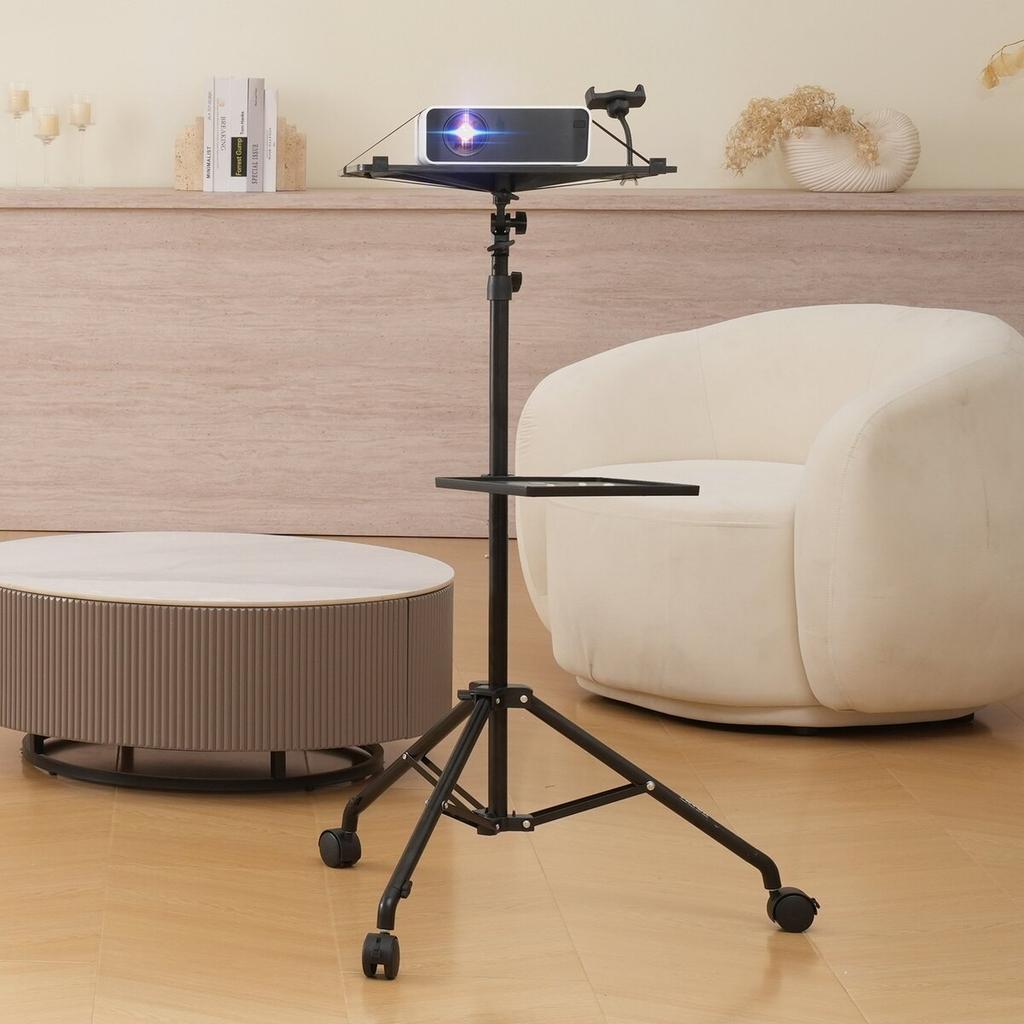 Projector Stand with Wheels Laptop Stand Tripod Height from 31.3 to 67.3"