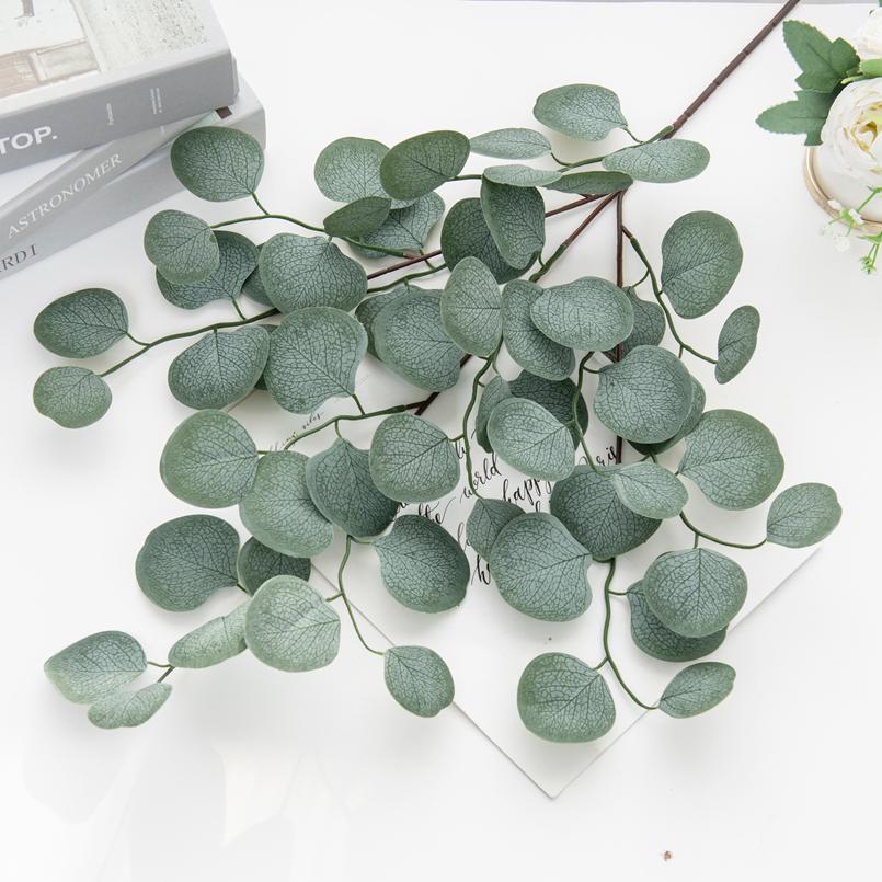 Artificial Plants Eucalyptus Leaf Vine Festival Decoration Vases for Home Wedding Garden Rose Arch Scrapbooking Diy Fake Flowers
