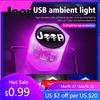 For Jeep Car Atmosphere USB Mini LED Light Ambient Colorful Lamp For Jeep Grand Cherokee Compass Patriot Renegade Wrangler