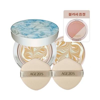 AGE20s Pact Aura Essence Cover Main Product + Refill + Blusher