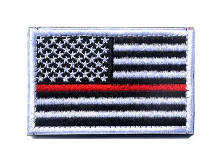 US Flag Embroidered Velcro Patch for Backpack or Shoulder