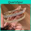 Geometric Zircon Circular Adjustable Bracelet With Cubic Zirconia For Fashionistas