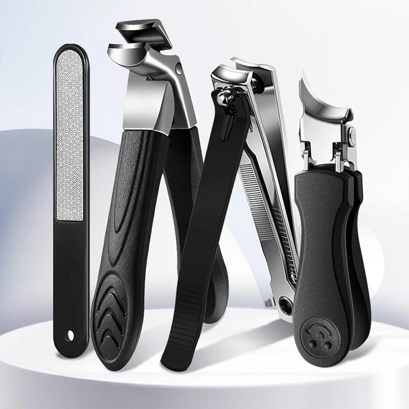 2/4Pcs Nail Clippers Set Ingrown Toenail Thick Nail Clippers Set for Professional Pedicure Manicure Fingernail Tools