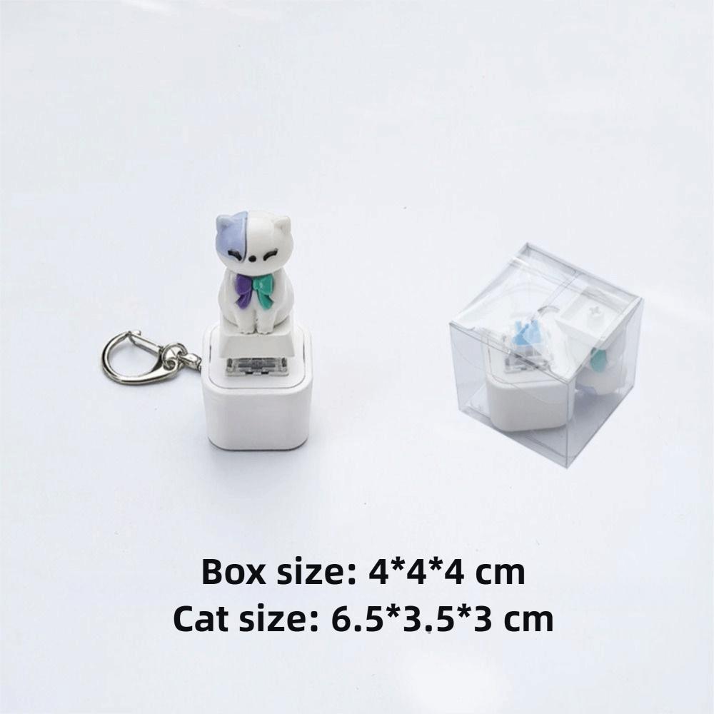 Rechargeable Dog Cat Fidget Toy Clicky Keyboard Decompression Toy Barking and Meowing Keychain