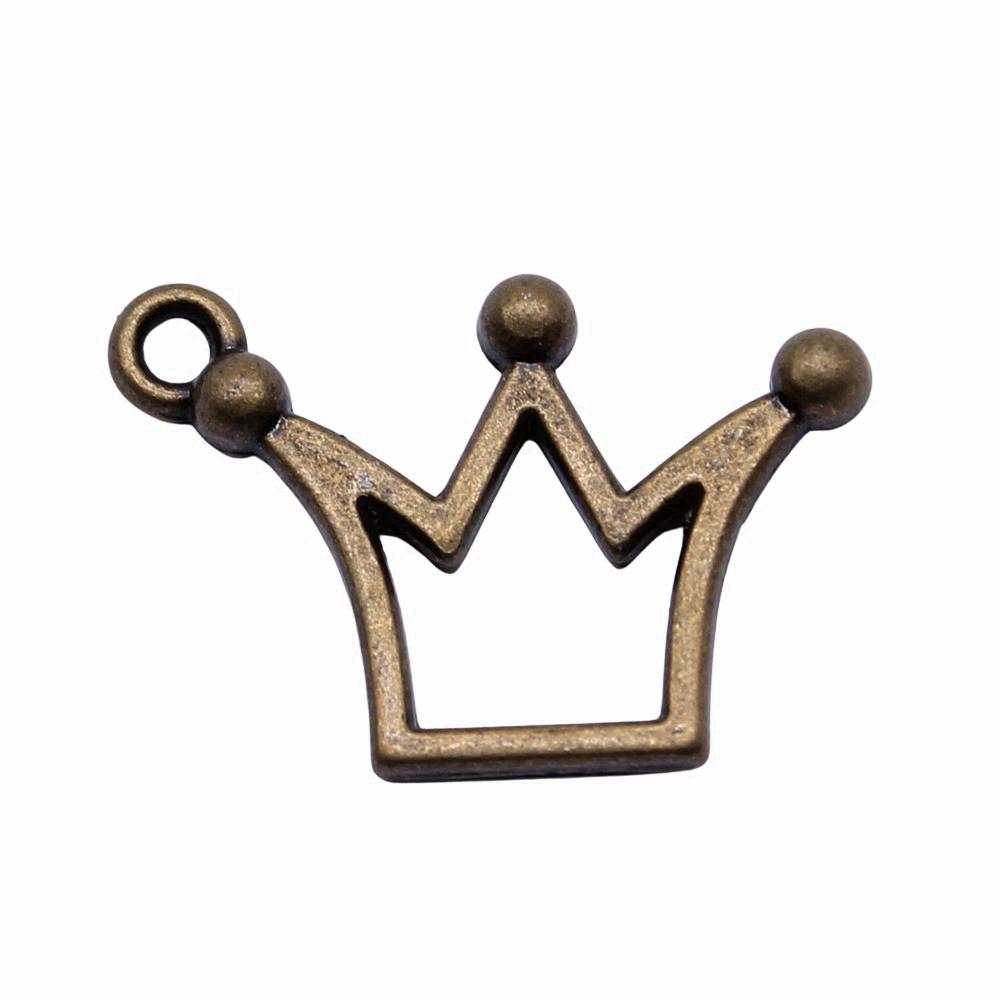 Crown Charms Multi Color Alloy Pendants For Royal Princess Jewelry Accessories