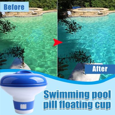 Dosatore di cloro per piscina Porta pastiglie di cloro galleggiante Rilascio regolabile Alimentatore chimico per piscina spa idromassaggio