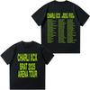 Charli Xcx Brat 2025 Arena Tour T-Shirt Damenmode Harajuku Baumwoll-Tees Lässig Bequem Mode T-Shirts Unisex