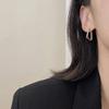 Korean Retro Cold Aesthetic Ear Cuff & Stud Earrings for Women - Chic, High-End Style