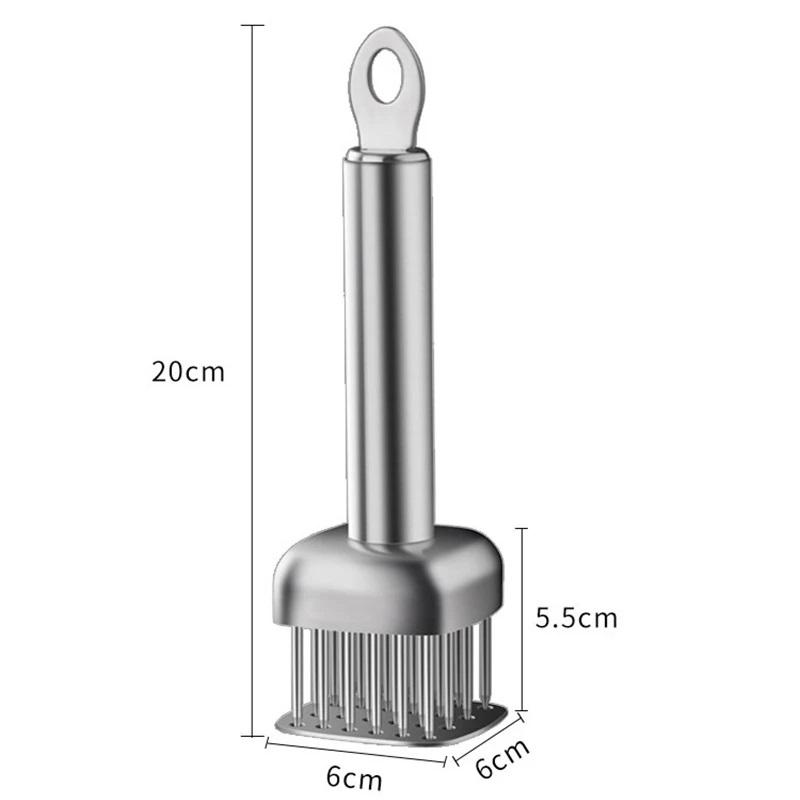 304 Edelstahl Küche Zarte Fleischnadel Professionelles Kochen Fleischzartmacher Werkzeug Lockere Fleischnadel Schweinekotelett Steak Hammer
