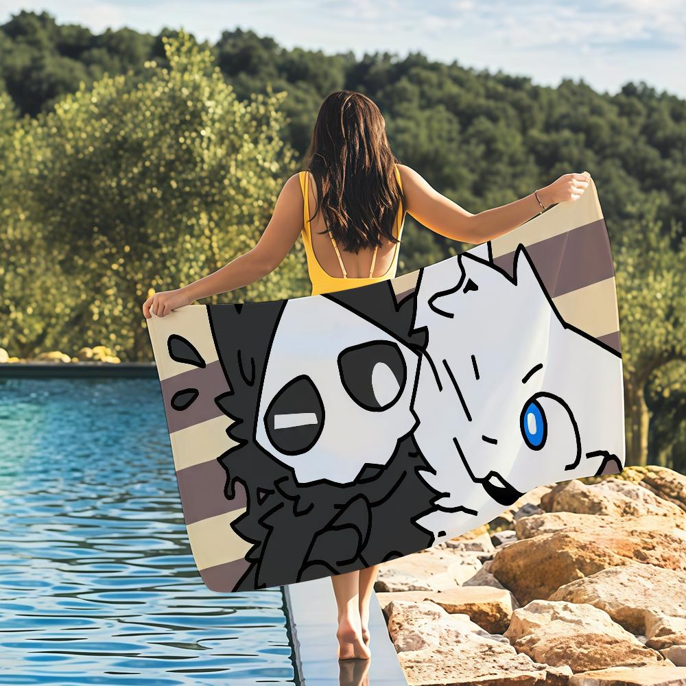 Changed Puro Game furry Shark cat Towel Quick Drying Beach Towels Are Suitable For Swimming Pools Camping Yoga And The Gym
