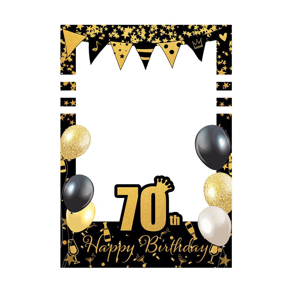 Birthday Photo Party Booth Frame With Paper Design Celebration Props Photos