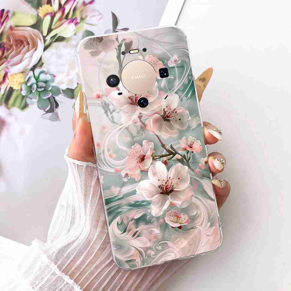 For Huawei Mate 80 5G 2025 Case VYG-AL00 Soft Silicone Sweet Heart Painted Cover Case For Huawei Mate80 Mate 80 TPU Fundas