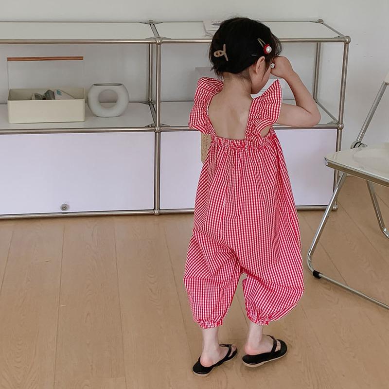 Dětská Dívčí kombinéza Dětská kombinéza Romper Overal Harem Pants 3-8T