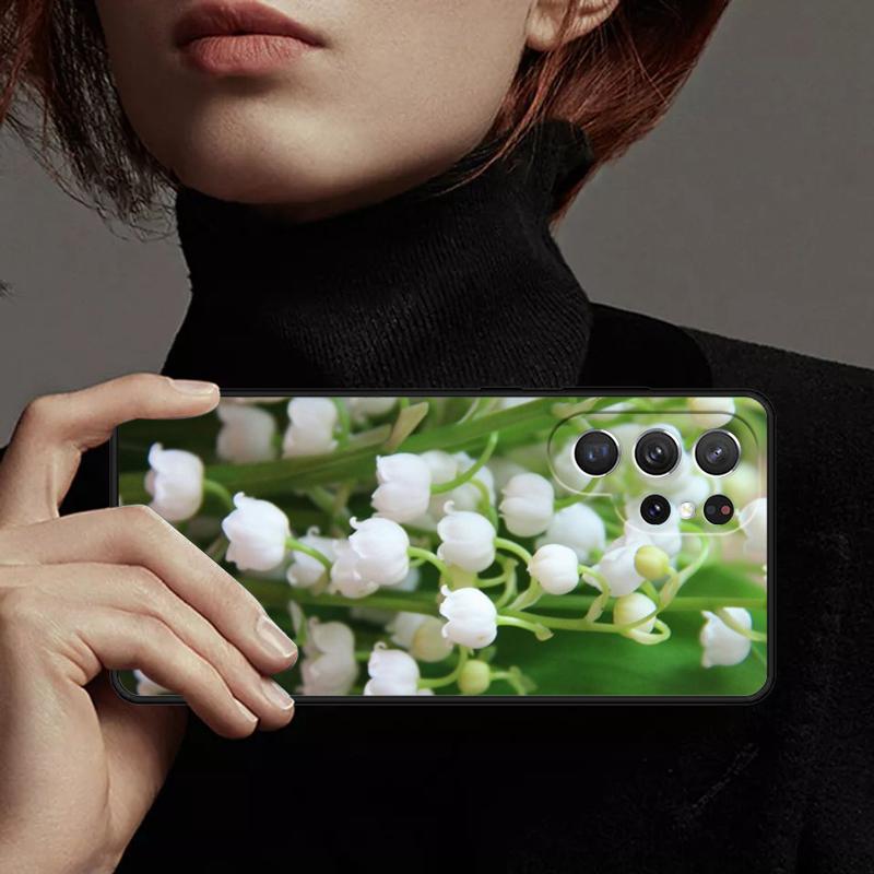 Lily of the Valley Flower Phone Case Cover For Samsung GalaxyS25 S24 Ultra S23 S22 Plus S21 FE S20 Note 10 20 Pro Lite
